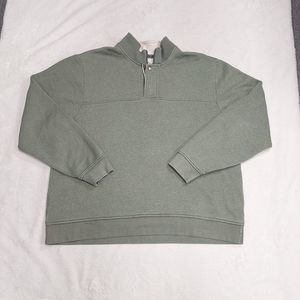Orvis Men's 2XL Signature Quarter 1/4 Zip Fleece Pullover Sweatshirt Olive Green